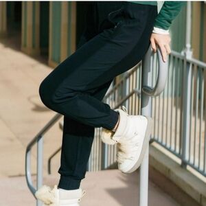 ZYIA Black Fleece Joggers